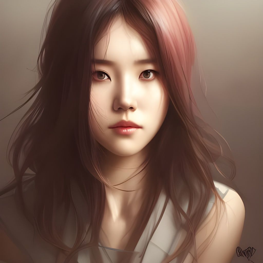 Sobbing Woman Portrait in Hyperdetailed Digital Art