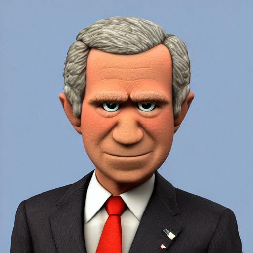 Muppet George W Bush.