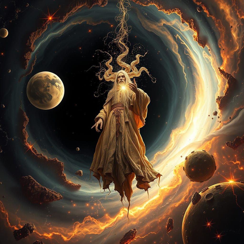 Cosmic Black Hole Bard in Hyperspace