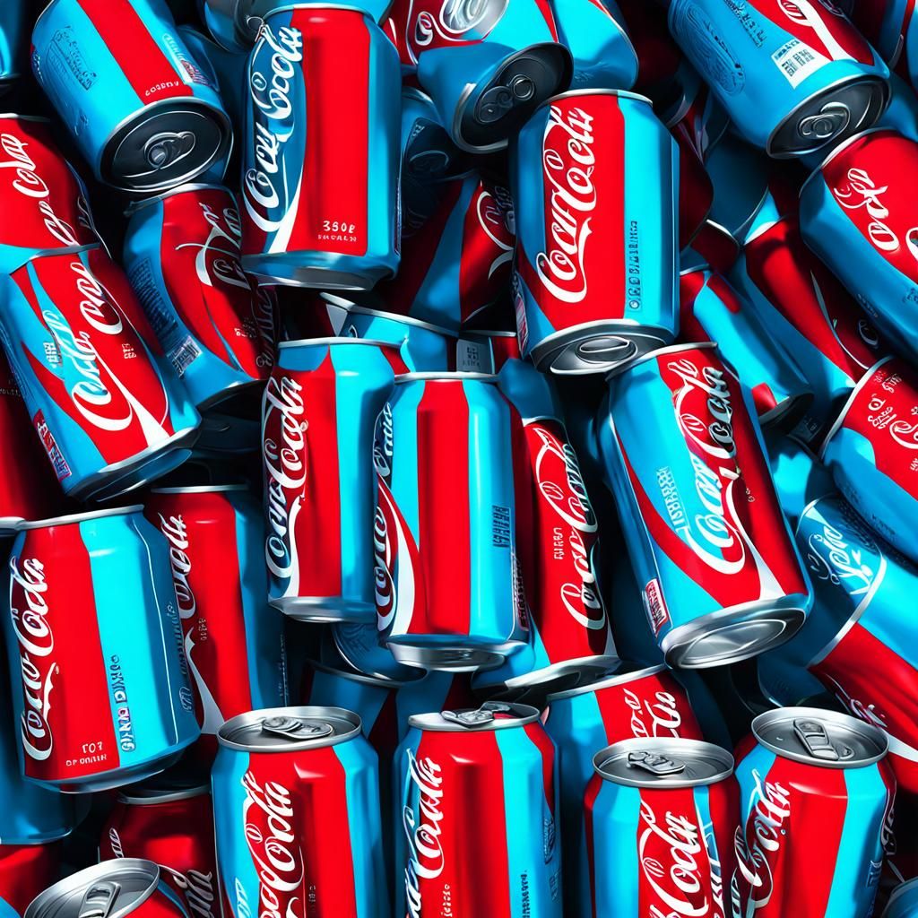 Vibrant Coca-Cola Can Still Life Image