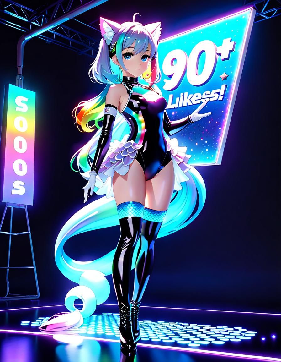 Iridescent Latex Anime Figure with 9000 Likes
