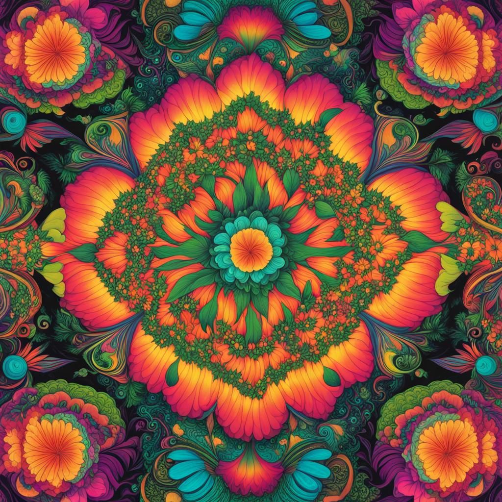 Psychedelic Glade: AI Generated Dreamscape