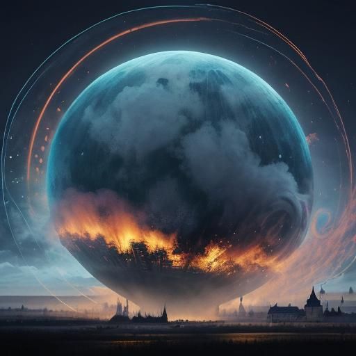 Creative Workspace: A Surreal and Colorful Illusion