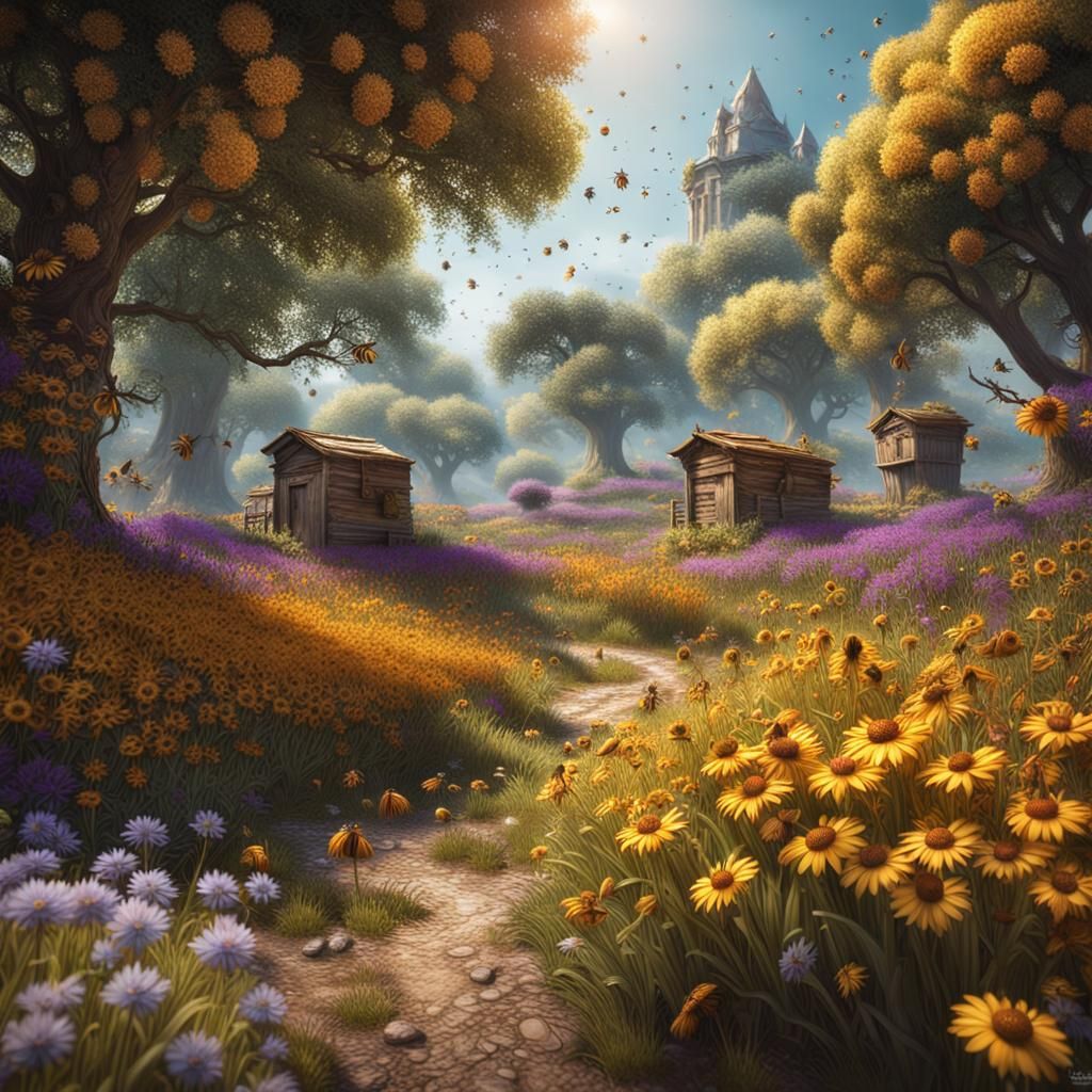 Des ruches pour les abeilles