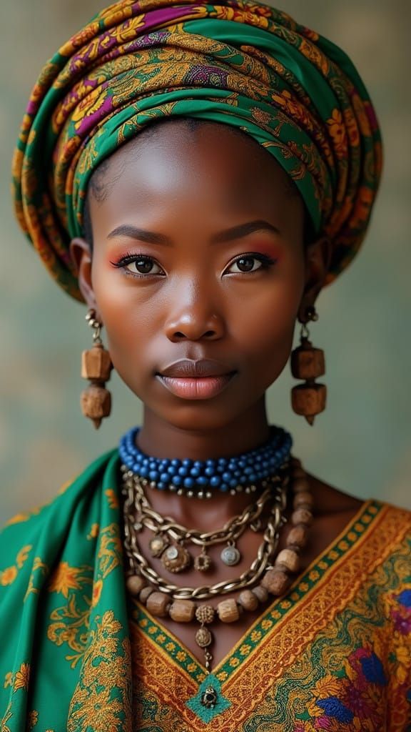 Exotic African Cultures in Vibrant Dashiki