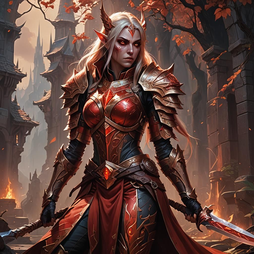 Blood Elf Rogue in Ominous Lands