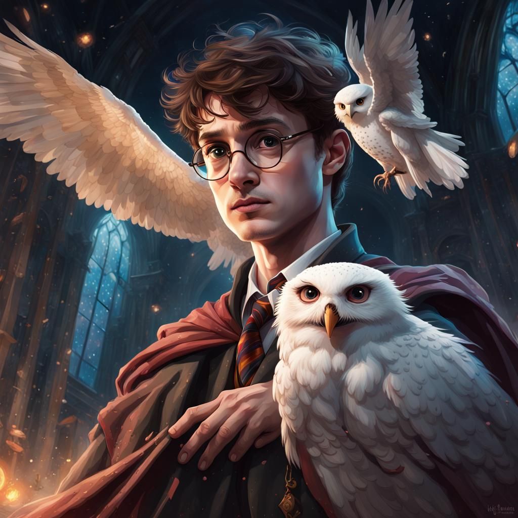 Harry Potter in Space: Hyperdetailed Concept Art