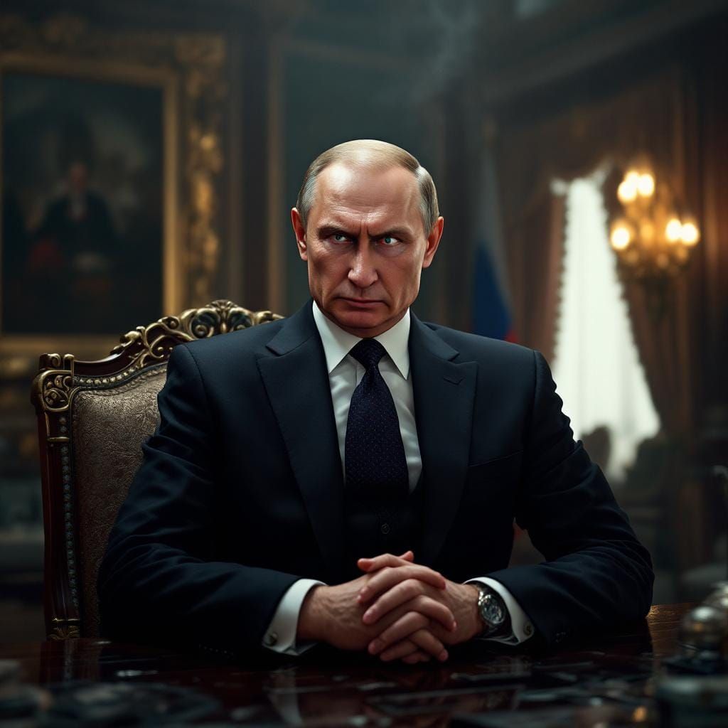 Furious Putin in Lavish Presidential Office