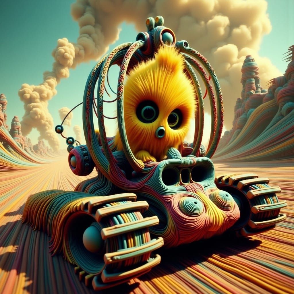 Tweety Races Through Apocalyptic Wasteland in Dark Comic Sty...