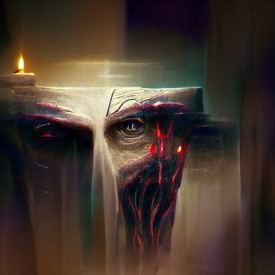 Sinister Seeker in Dark Fantasy Style