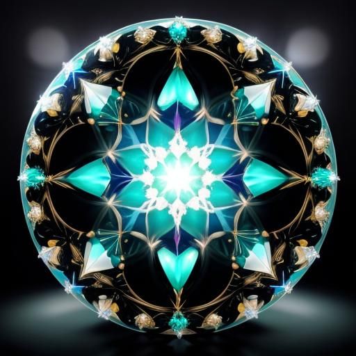 Snowglobe Christmas with Mystic Topaz in UV Light