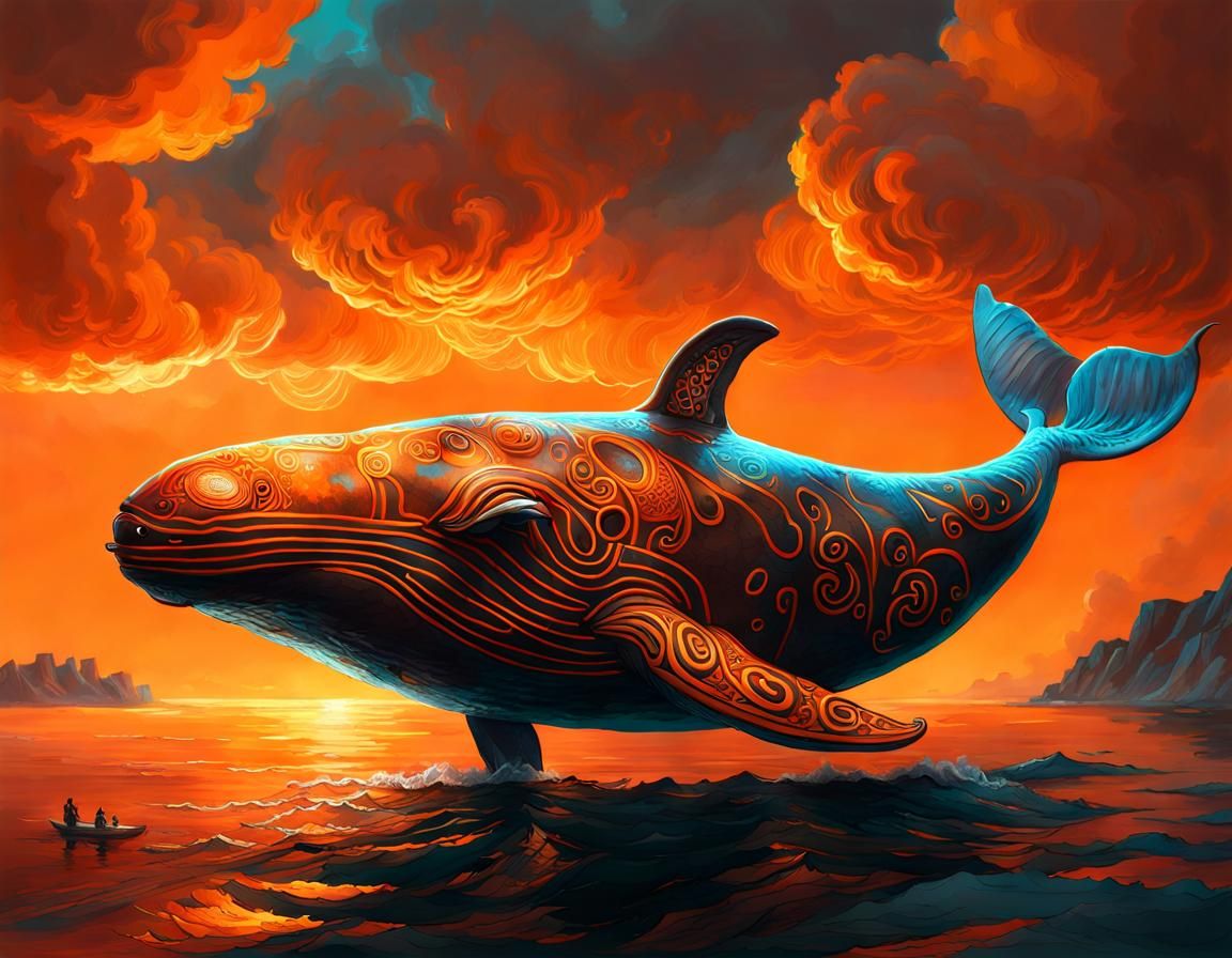 orange whale