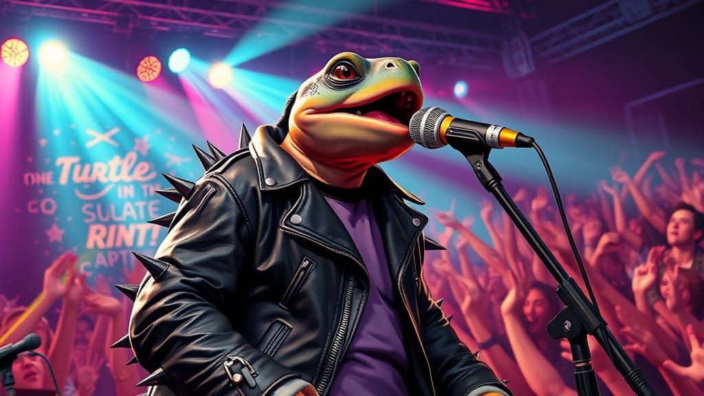 Turtle Rock Star Sings on Vibrant Stage