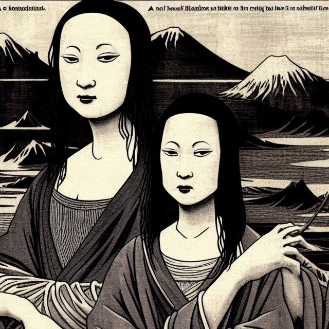 Terrifying Zashiki Onna Mona Lisa Newspaper Article