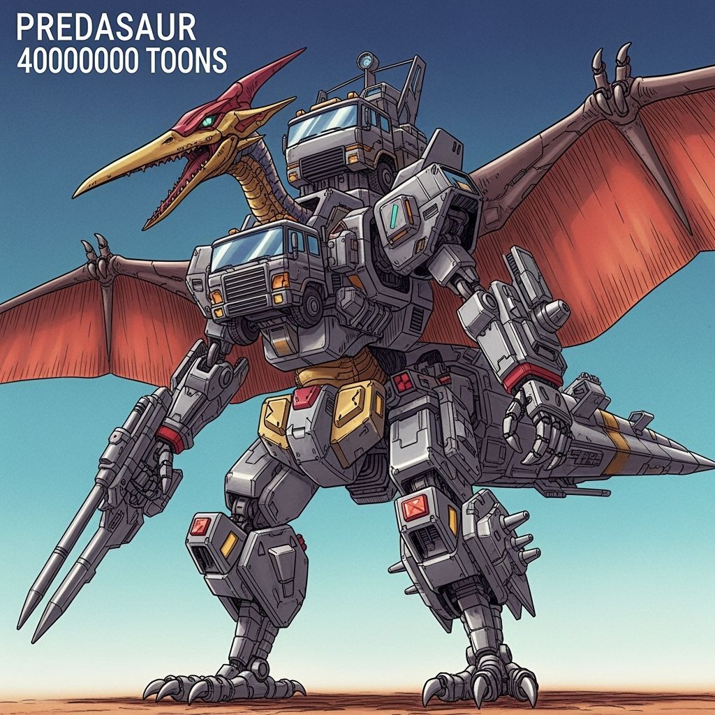 Colossal Mecha Predasaur: Pteranodon Truck Dragoon Hybrid