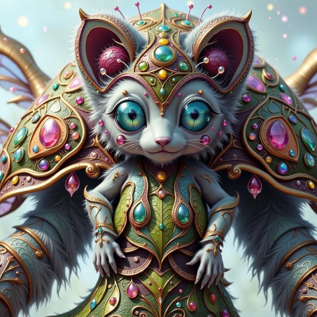 Whimsical Cheetah-Snail Hybrid Takes a Leisurely Stroll in a...