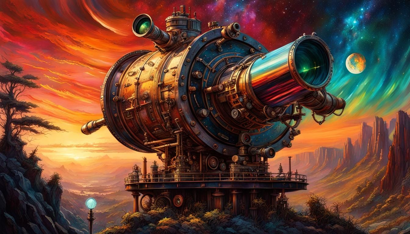 Steampunk observatory