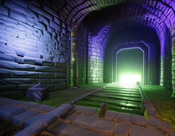 Dark Cave Dungeon Prison in Grimcore Fantasy Style