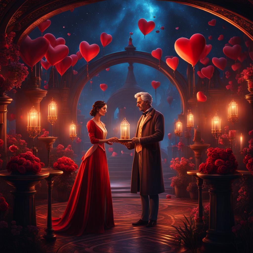 Doctor and Woman Valentine's Day Fantasy Art