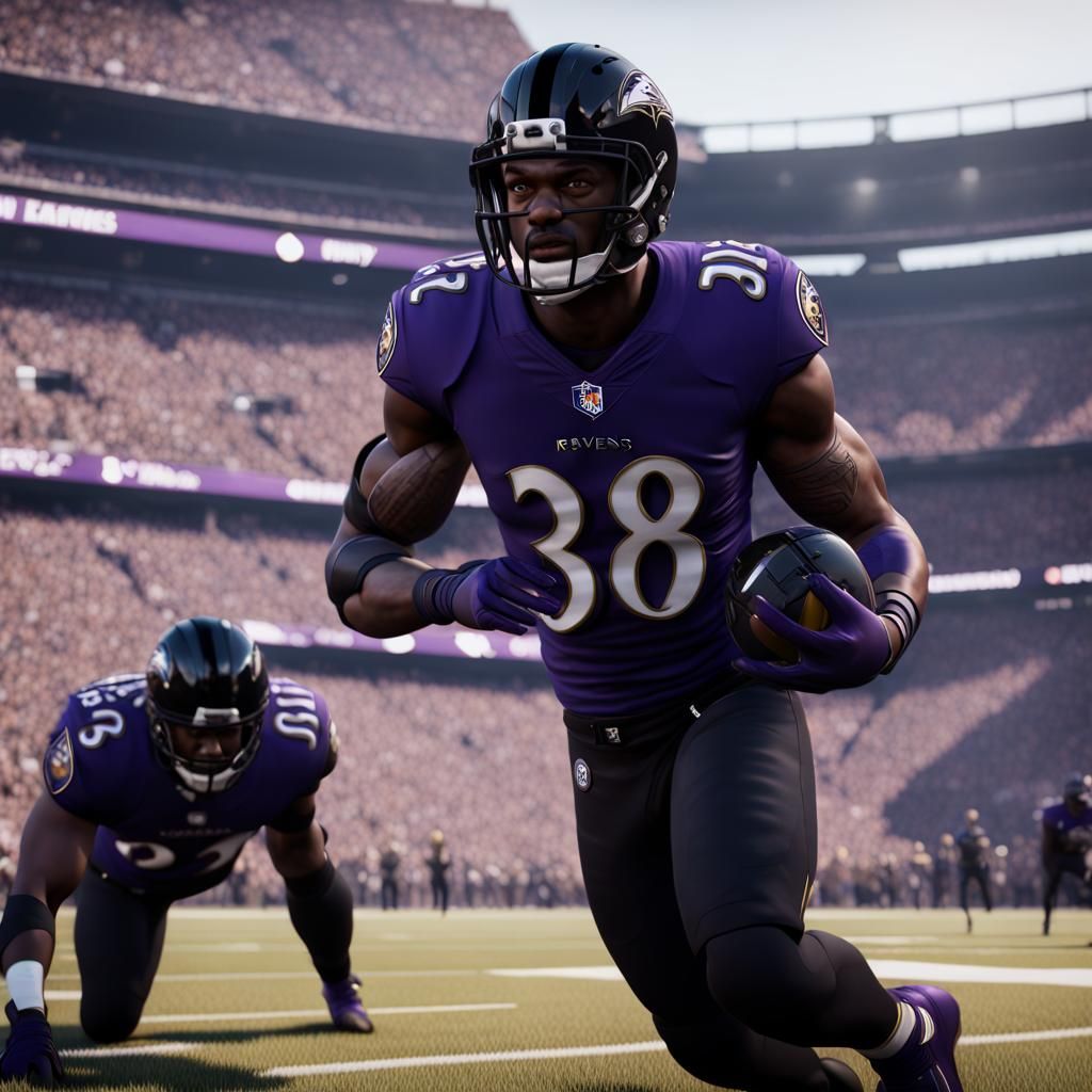 Baltimore Ravens 3D Render in 8K Resolution