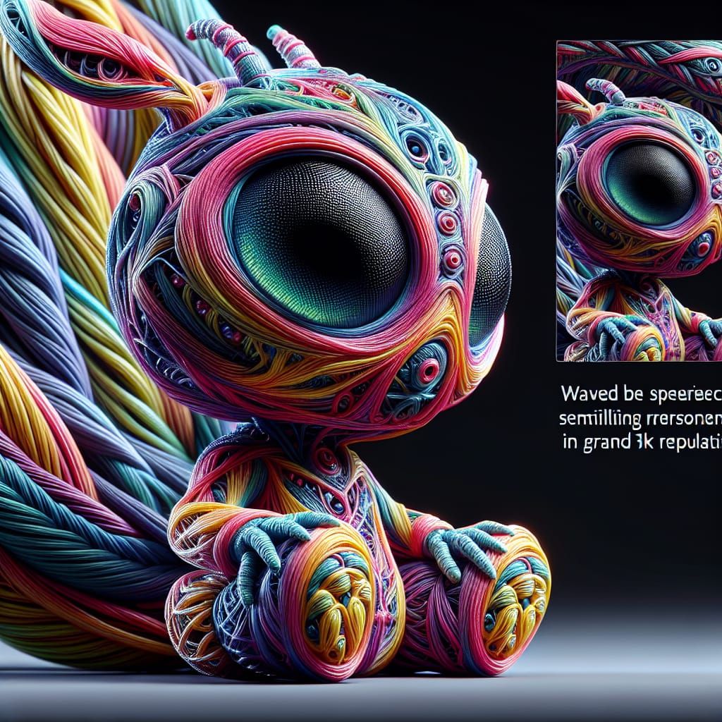 Visceral 3D Alien Toy in Rubber and Vinyl