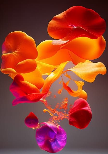 Geometric Glass Art Reflecting Sunlight in 16k