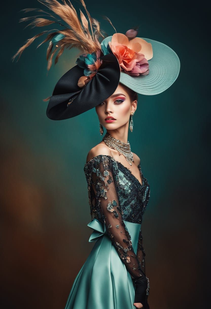 Glamour Portrait of Fashion Woman in Editorial Style