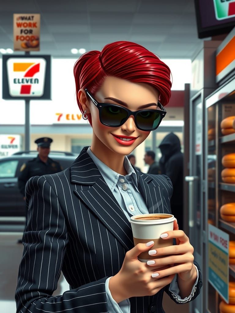 Gal Gadot-Inspired Businesswoman Caught in Rainy Moment