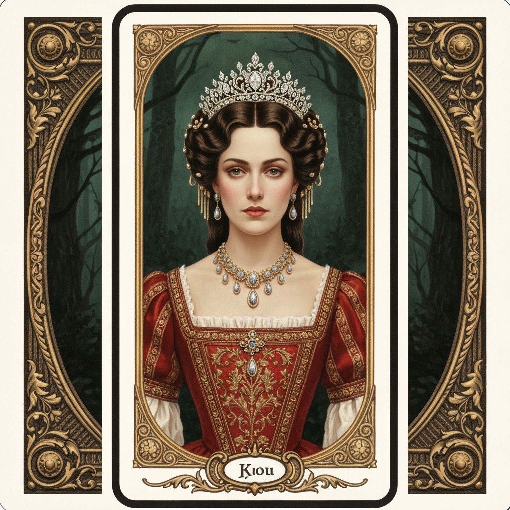 Queen and Alice: Maximalist Matte Painting