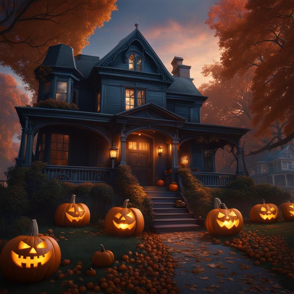 Gilmore Girls Halloween: Detailed Matte Painting
