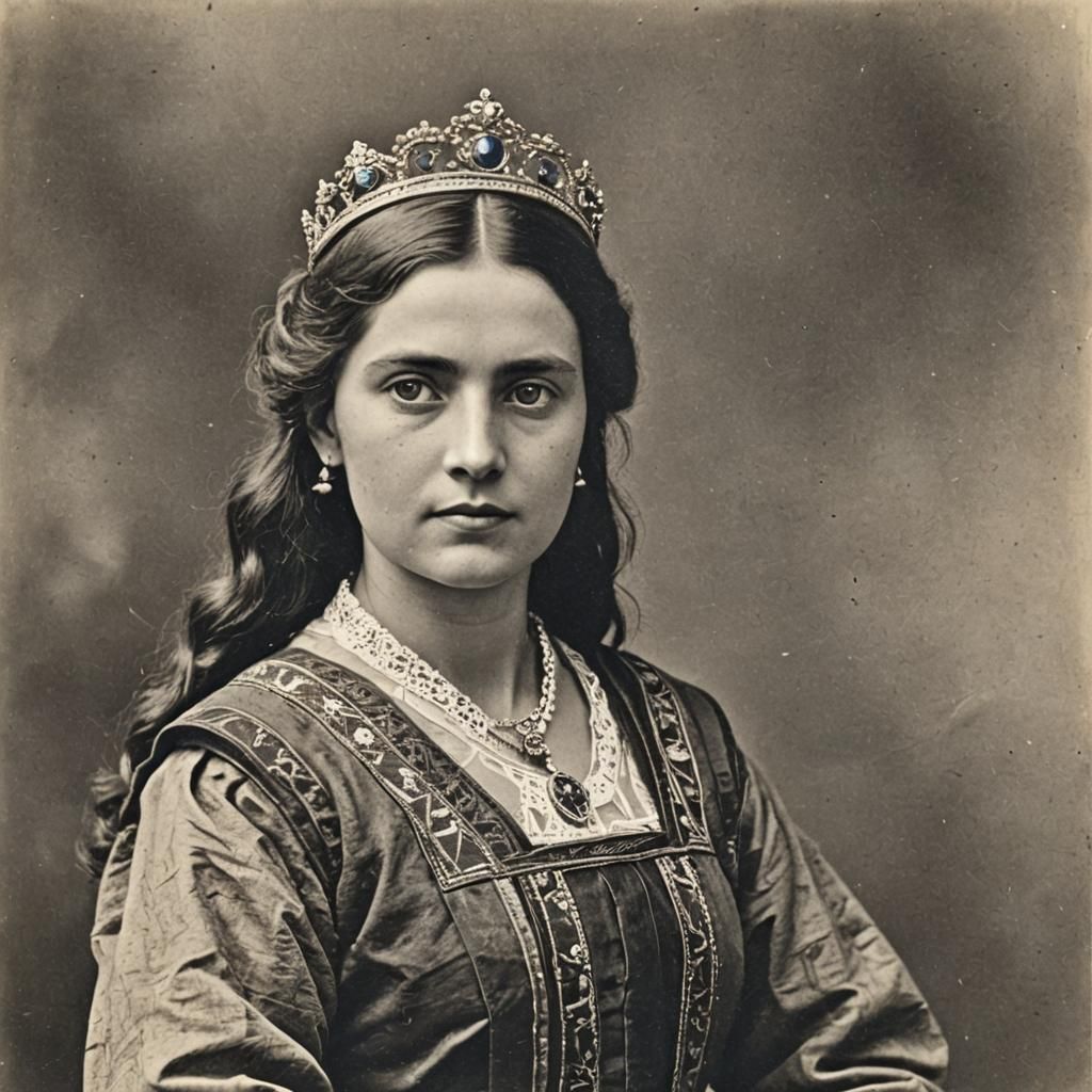 Woman in Water with Floating Hair
