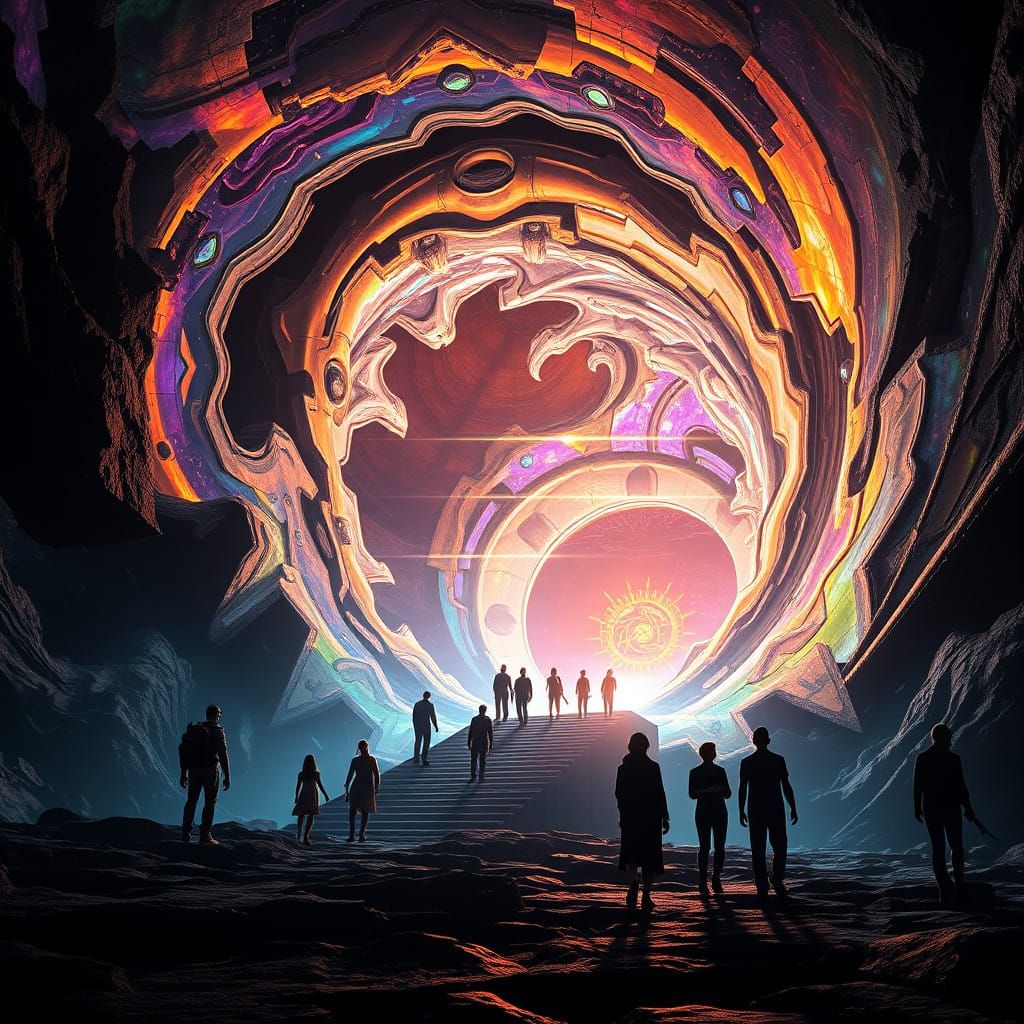 Time Portal Odyssey in Futuristic Style