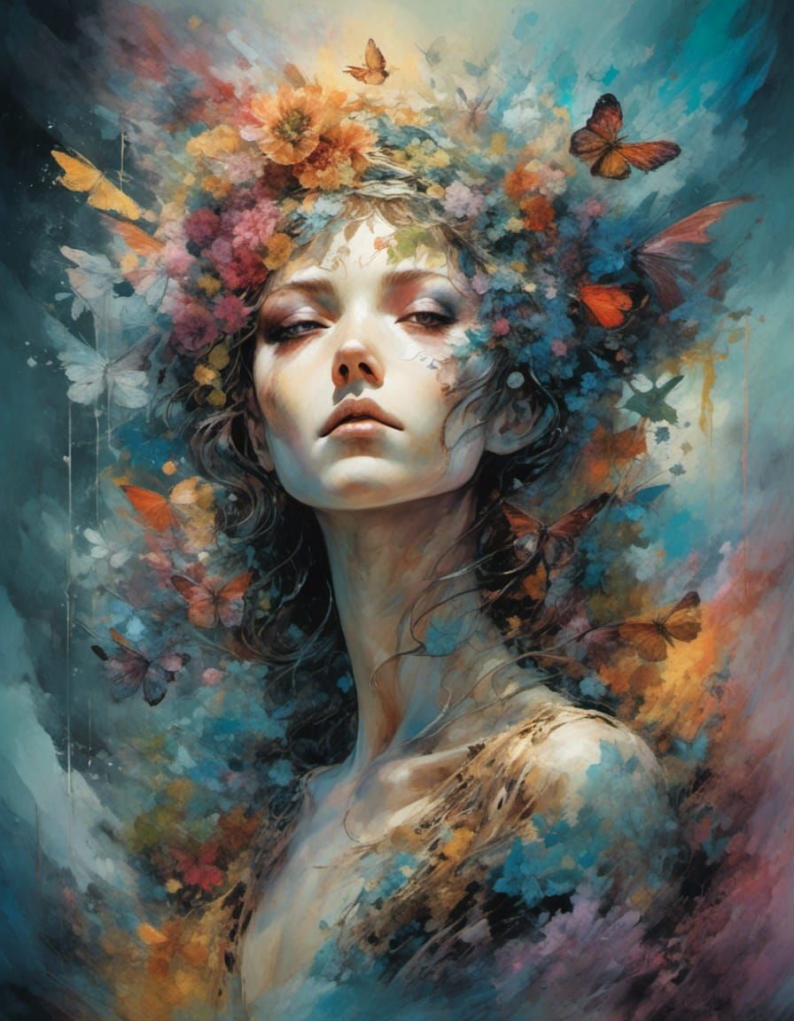 Snarling Bear Ghost Digital Illustration