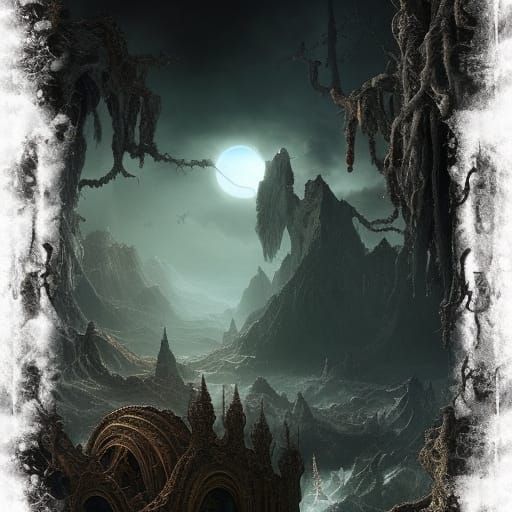 Epic Cosmic Horror Digital Matte Painting