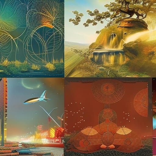 Abstract Circular Holographic Arrangement in 8K