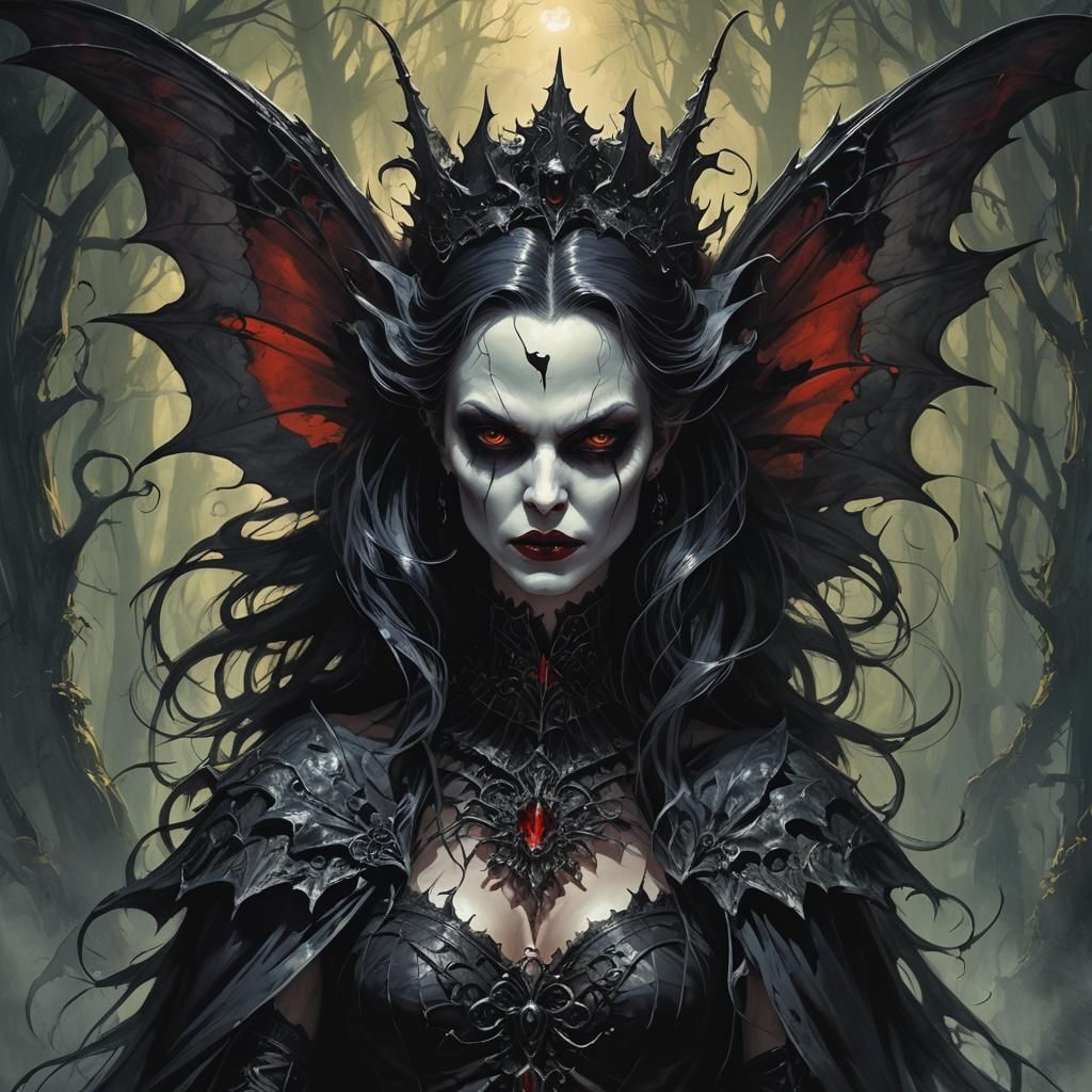 Sinister Vampire Fairy Shadow Queen