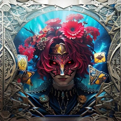 Detailed 3D Tarot Cards in Photorealistic Style