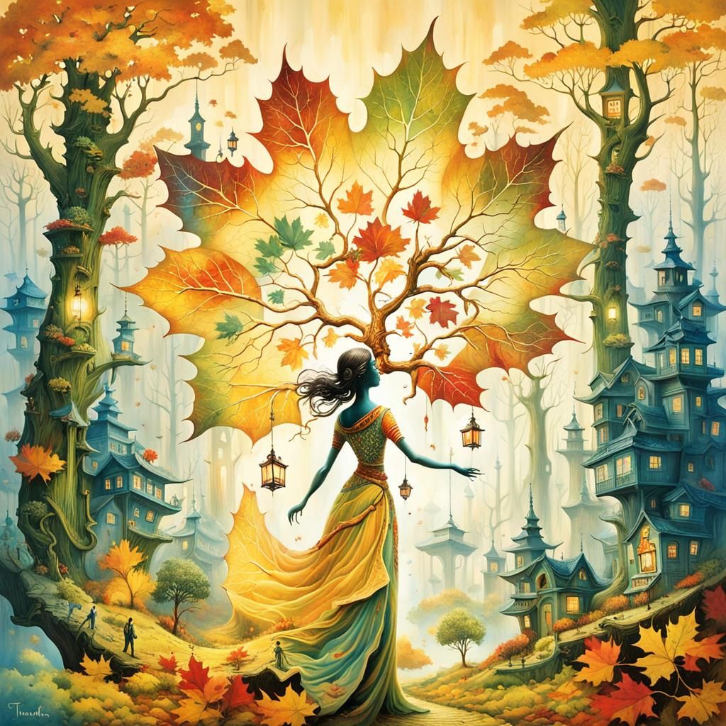 Surreal Yin-Yang Stargate: A Fantasycore Dreamscape