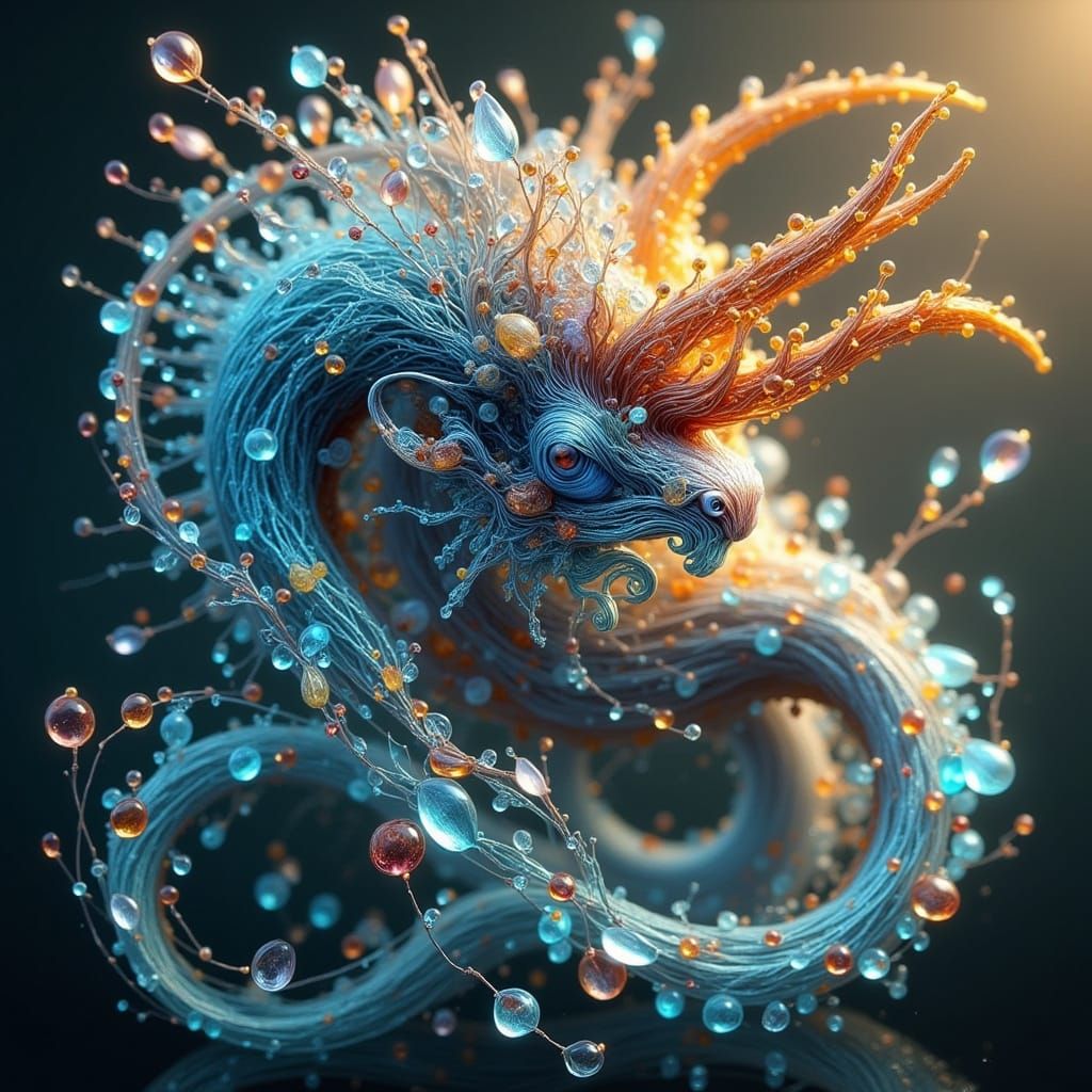 Fantastic Animal in DeepDream Style with Rule of Thirds