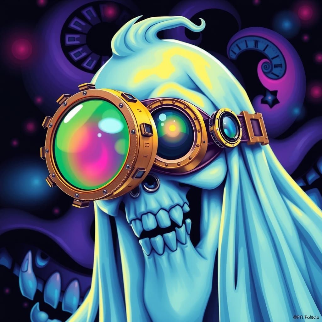 Steampunk Specter in Magnetic Vision Goggles