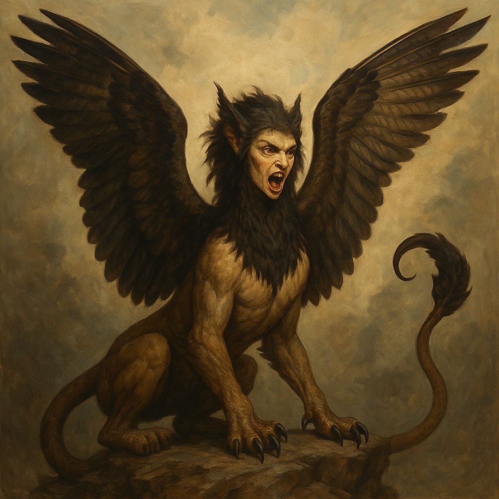 Manticore Harpy Hybrid Creature
