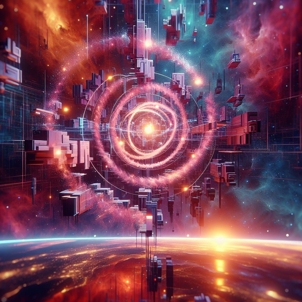 Quantum Space: Surreal 3D Concept Art