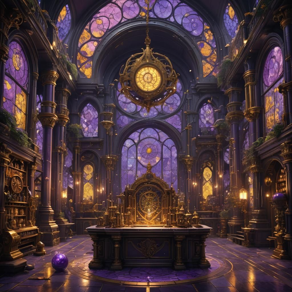 Fantasy Laboratory in Dark Fantasy Concept Art
