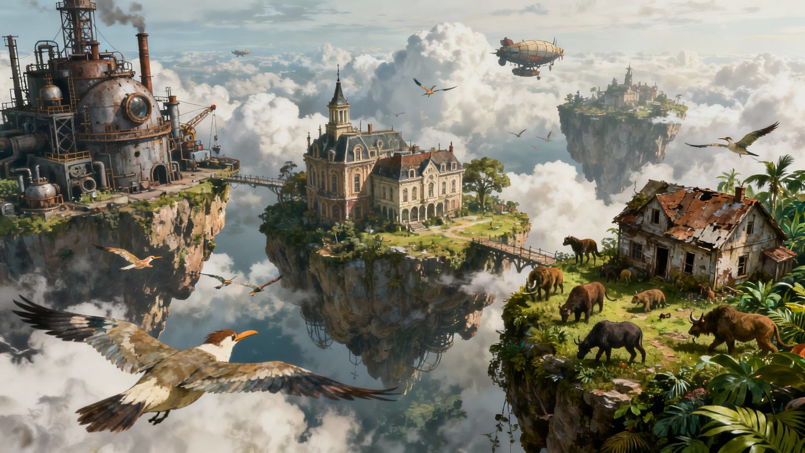 Floating Islands: Worlds of Industry, Victorian, Farmhouse &...