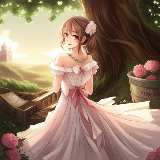 Southern Belle in Anime Art Style