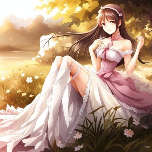 Anime Style Southern Belle in Dress
