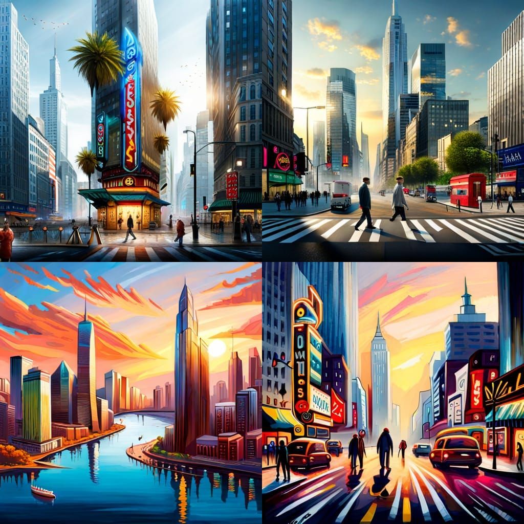 Polychromatic Graffiti Art Video Game Splash Screen