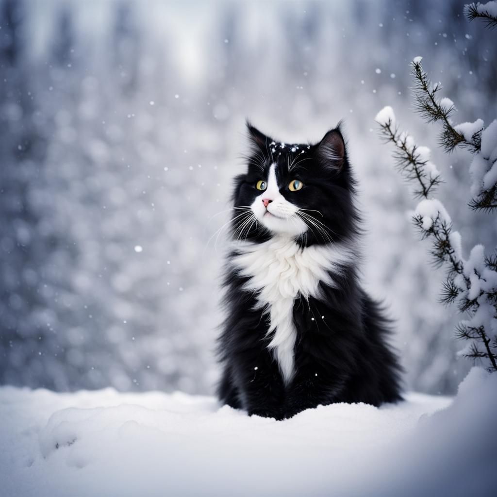 Winter cat