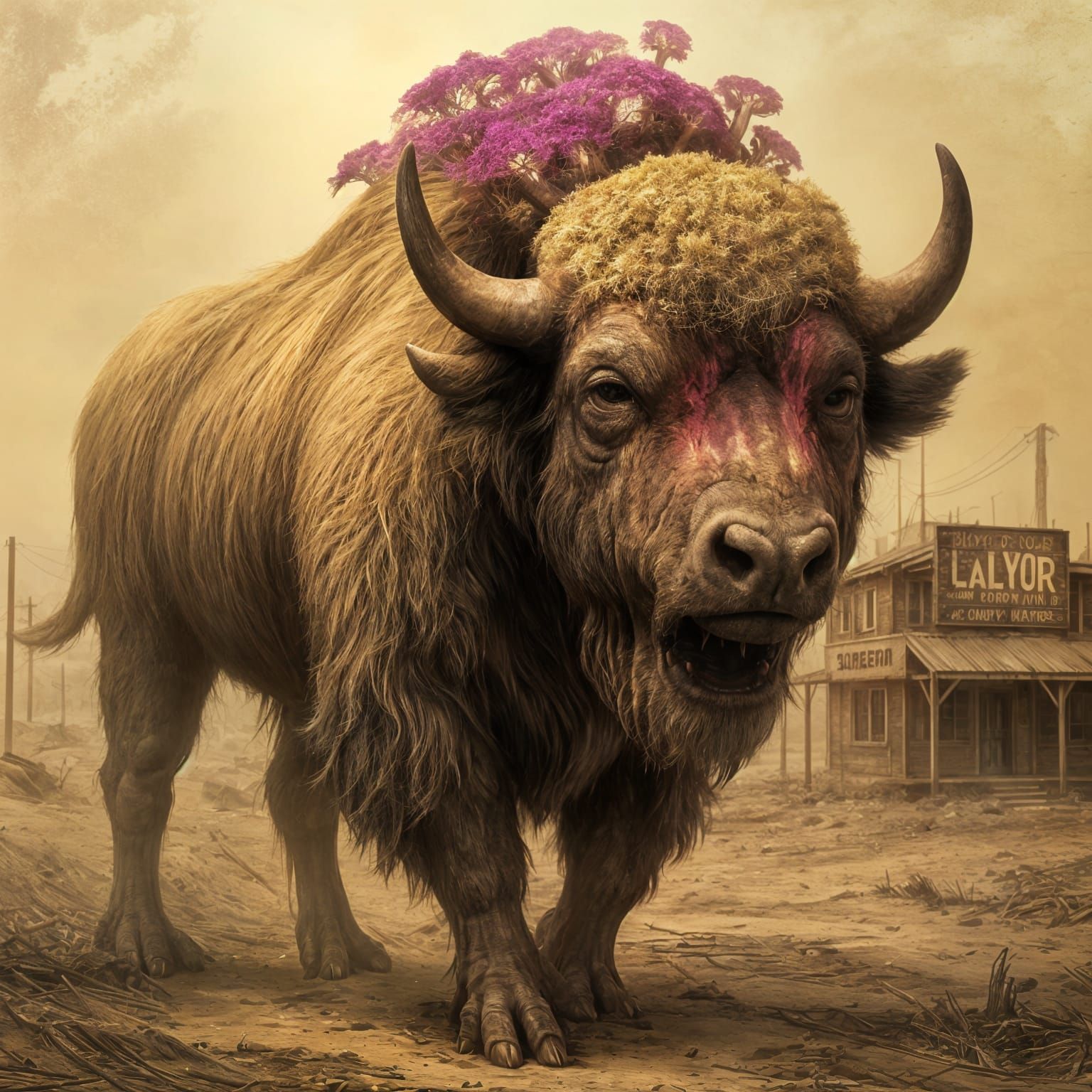 Ancient Buffalo Bus Navigates Apocalyptic Wasteland