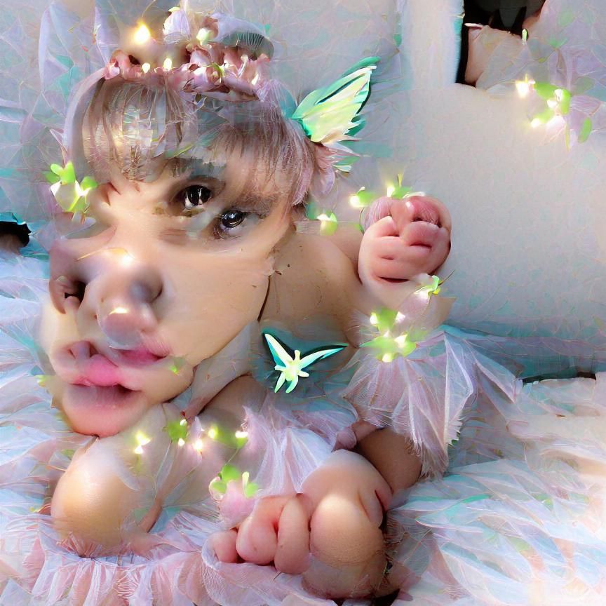 Whimsical Baby Fairy Image